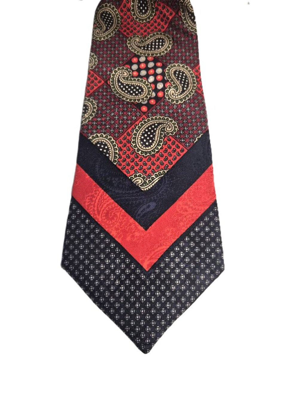Vintage 1970s YSL Yves Saint Laurent Pure Silk Paisley Tie Wide